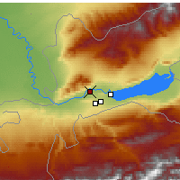 Nearby Forecast Locations - Xuçand - Carta