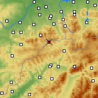Nearby Forecast Locations - Horní Lomná - Carta