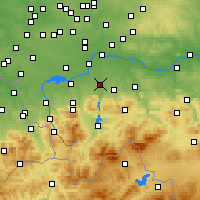 Nearby Forecast Locations - Kęty - Carta