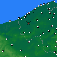 Nearby Forecast Locations - Diksmuide - Carta