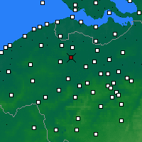 Nearby Forecast Locations - Zomergem - Carta