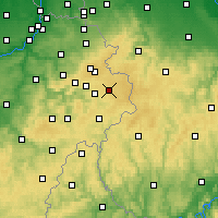 Nearby Forecast Locations - Bütgenbach - Carta