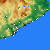Nearby Forecast Locations - Mataró - Carta