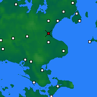 Nearby Forecast Locations - Køge - Carta