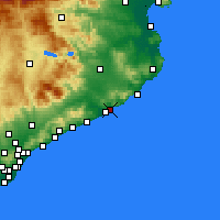Nearby Forecast Locations - Lloret de Mar - Carta