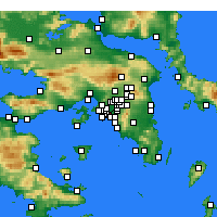 Nearby Forecast Locations - Kallithea - Carta