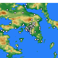 Nearby Forecast Locations - Nea Smyrnī - Carta