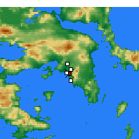 Nearby Forecast Locations - Agios Dīmītrios - Carta