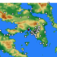 Nearby Forecast Locations - Eleusi - Carta