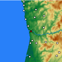 Nearby Forecast Locations - Vila Nova de Gaia - Carta