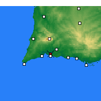 Nearby Forecast Locations - Portimão - Carta