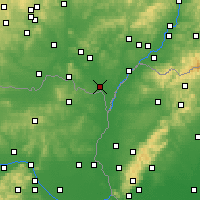 Nearby Forecast Locations - Břeclav - Carta