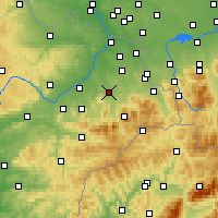 Nearby Forecast Locations - Frýdek-Místek - Carta