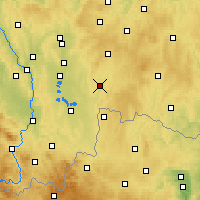 Nearby Forecast Locations - Jindřichův Hradec - Carta