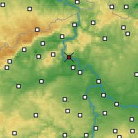 Nearby Forecast Locations - Litoměřice - Carta