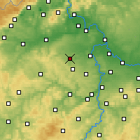 Nearby Forecast Locations - Slaný - Carta