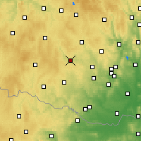 Nearby Forecast Locations - Třebíč - Carta