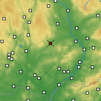 Nearby Forecast Locations - Vyškov - Carta