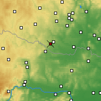 Nearby Forecast Locations - Znojmo - Carta