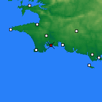 Nearby Forecast Locations - Bénodet - Carta