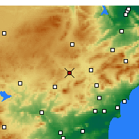 Nearby Forecast Locations - Yecla - Carta