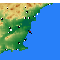 Nearby Forecast Locations - Torrevieja - Carta