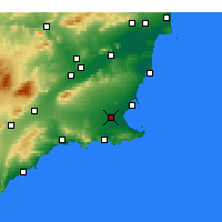 Nearby Forecast Locations - Torre-Pacheco - Carta