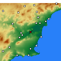 Nearby Forecast Locations - Orihuela - Carta