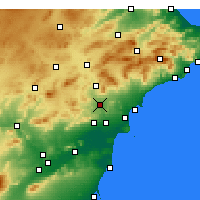 Nearby Forecast Locations - Novelda - Carta