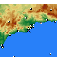 Nearby Forecast Locations - Fuengirola - Carta
