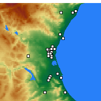 Nearby Forecast Locations - Quart de Poblet - Carta