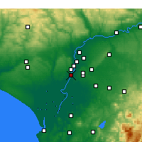 Nearby Forecast Locations - Coria del Río - Carta