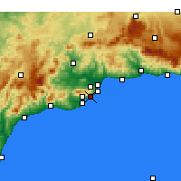 Nearby Forecast Locations - Benalmádena - Carta