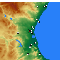Nearby Forecast Locations - Aldaia - Carta
