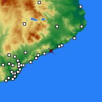 Nearby Forecast Locations - Pineda de Mar - Carta