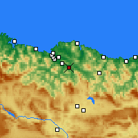 Nearby Forecast Locations - Galdakao - Carta