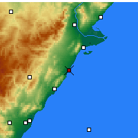Nearby Forecast Locations - Benicarló - Carta
