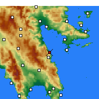 Nearby Forecast Locations - Paralia - Carta