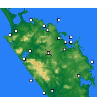 Nearby Forecast Locations - Kaikohe - Carta