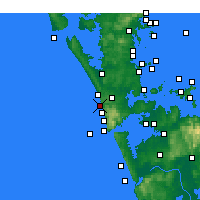 Nearby Forecast Locations - Te Henga / Bethells Beach - Carta