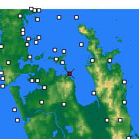 Nearby Forecast Locations - Ōrere Point - Carta
