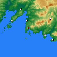 Nearby Forecast Locations - Fokino - Carta
