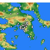 Nearby Forecast Locations - Neo Psichikò - Carta
