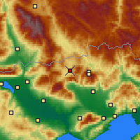 Nearby Forecast Locations - Kato Nevrokopi - Carta
