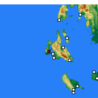 Nearby Forecast Locations - Līxouri - Carta