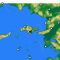 Nearby Forecast Locations - Pythagoreio - Carta
