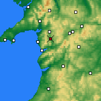 Nearby Forecast Locations - Gwynedd - Carta