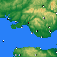 Nearby Forecast Locations - contea di Neath Port Talbot - Carta