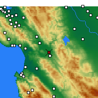 Nearby Forecast Locations - Hollister - Carta