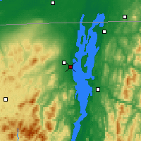 Nearby Forecast Locations - Plattsburgh - Carta